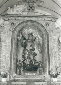Cappella di s. Michele Arcangelo (1741), in via Pellegrino, interno.