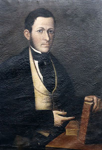 Dottor Costantino Dimidri (1793-1844), olio su tela. Per gentile concessione della famiglia De Carlo.