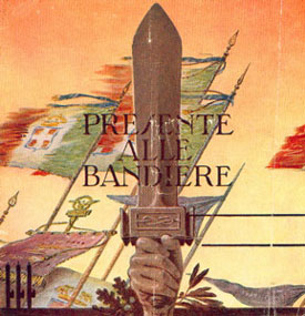 1943-45, Libretto consegnato al militare avente diritto al trattamento dell'assegno mensile di <<Presenza alle bandiere>>.